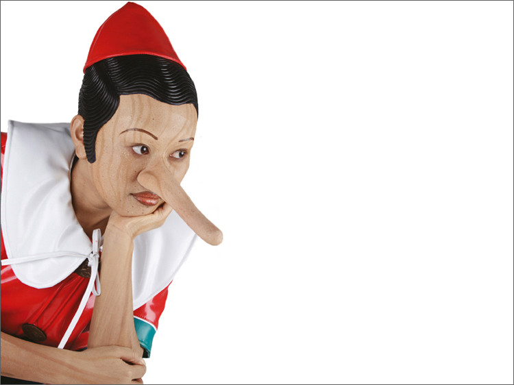 tiga-d character prosthetic product nose pinochio