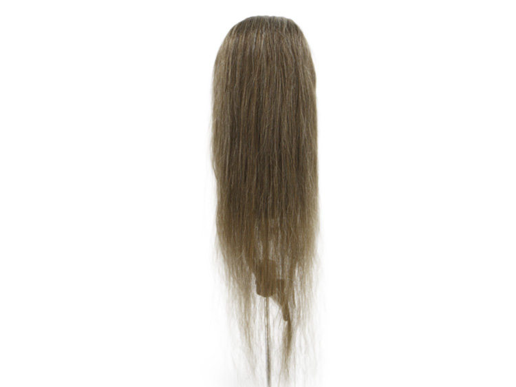 Film Lacefront Wig 100% handtied - Euro Hair 21.6-23.6 Brown Grey