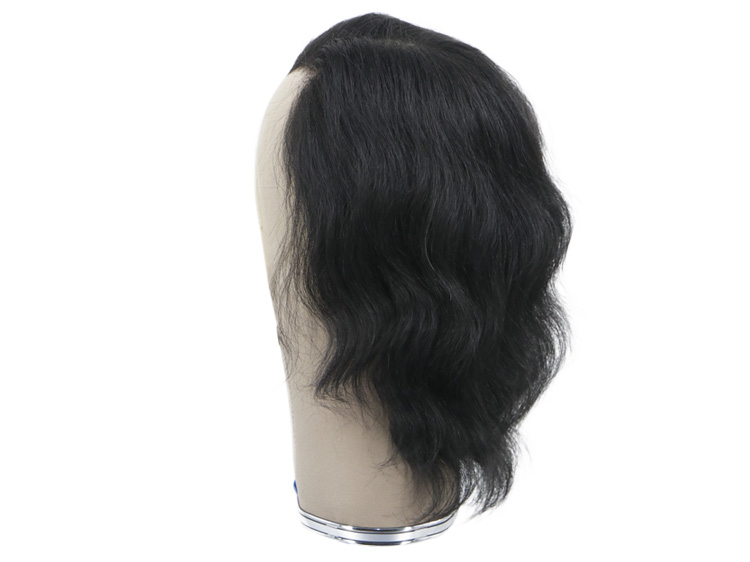 Film Lacefront Wig 100% handtied - Euro Hair 7.8Inch Off Black