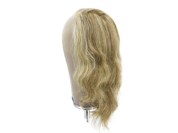 Film Lacefront Wig 100% handtied - Euro Hair 11.8Inch  Brown Grey
