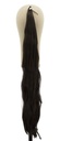 Ponytail, 3 Prong, Synthetic Hair, 31inch/80cm, Dark Brown