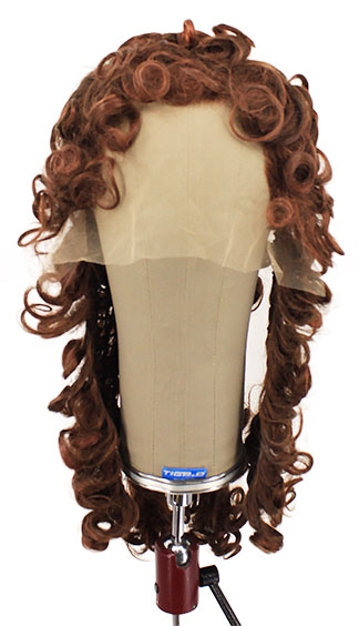 Woman Wig, Back Wefted Front Handtied in Theatre Frontlace, Human Hair, Stylede, Light Brown