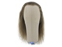 Film Lacefront Wig 100% handtied - European Hair, 13.7-15.7Inch Dark Ashy Blond Grey
