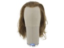 Film Lacefront Wig 100% handtied - European Hair,⌀57cm,Hair Length: 30-35cm, Dark Brown