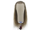 Film Lacefront Wig 100% handtied - Euro Hair 21.6-23.6 Dark  Brown Grey
