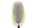 Film Lacefront Wig 100% handtied - European hair,  19.6-21.6inch Light Blonde Grey
