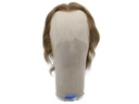 Film Lacefront Wig 100% handtied, European Hair, 5.9inch Brown 