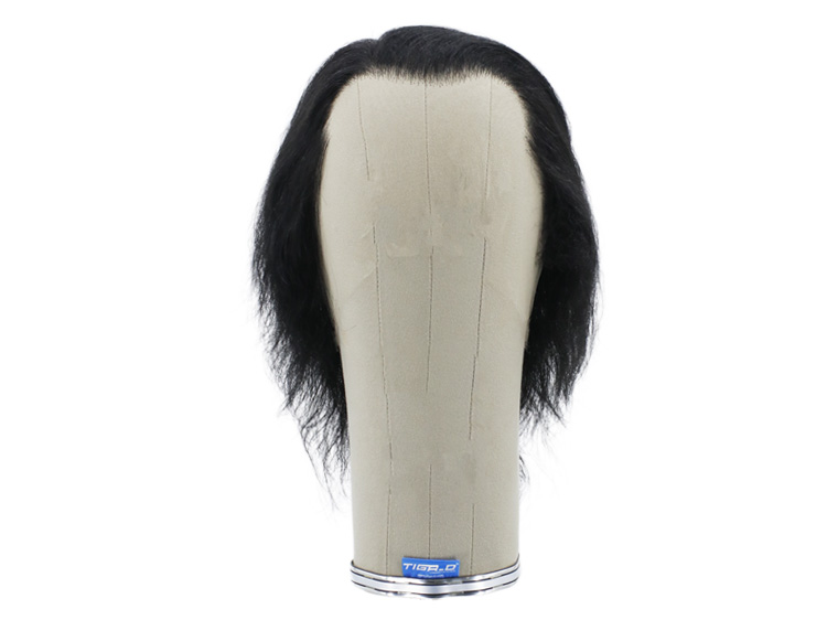 Film Lacefront Wig 100% handtied - Euro Hair 7.8Inch  Schwarz
