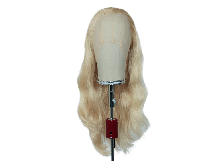 Theaterperücke 100% handgeknüpft mit Tüllansatz - Kunsthaar 41cm Blond