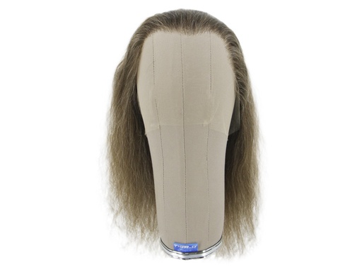 [SW-SR-ATB-F-1810-86] Film Lacefront Wig 100% handtied - European Hair, 13.7-15.7Inch Dark Ashy Blond Grey