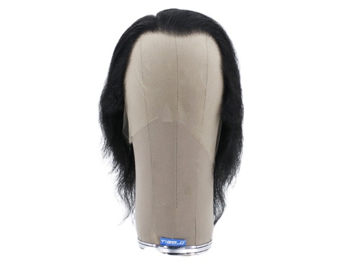 [SW-SR-ATB-F-191202-08] Film Lacefront Wig 100% handtied - Euro Hair 7.8Inch  Schwarz