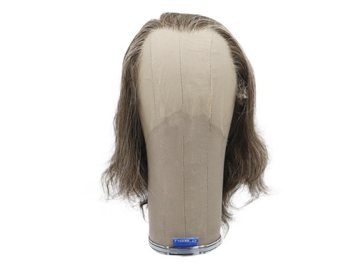 [SW-SR-ATB-F-190626-17] Film Lacefront Wig 100% handtied - Euro Hair 9.8Inch  Tritone in Dark Brown