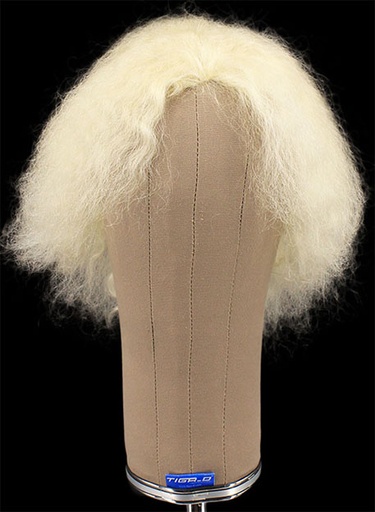 [ATB-REF-00482] Damenperücke, 100% Handgeknüpft mit Bänderansatz, Büffelhaar, 15cm/5.9inch, Weiss