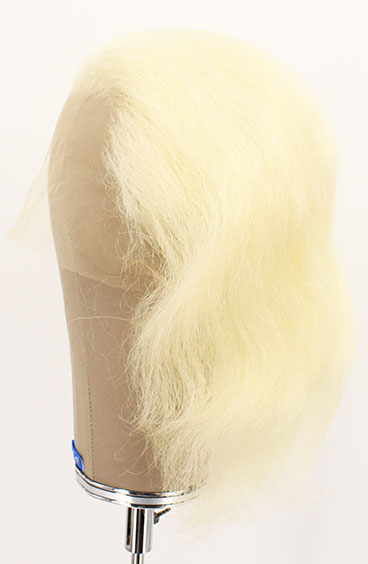 Woman Wig, 100% Hantied in Theatre lace, Yak Hair 30cm (120gr), color White