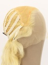 Woman Wig, Back wefted Front Hantied  in Theatre lace, Yak Hair 30cm (140gr), color Blonde