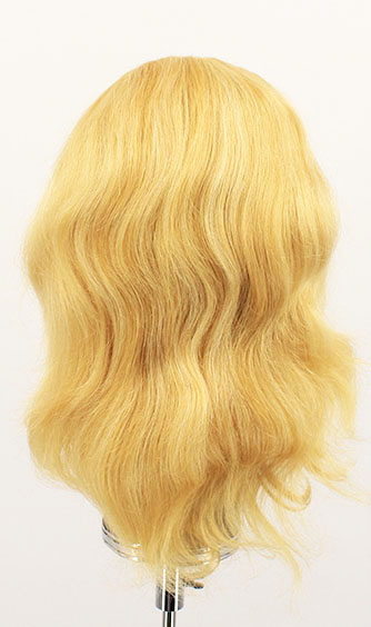 Woman Wig, 100% Hantied in Theatre lace, Human Hair 20-25cm (131gr), color Blonde