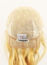Woman Wig, 100% Hantied in Theatre lace, Human Hair 20-25cm (131gr), color Blonde