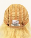 Woman Wig, Back wefted Front Hantied  in Theatre lace, Yak Hair 35cm (132gr), color Light Blonde