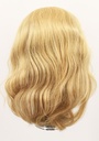 Woman Wig, 100% Hantied in Theatre lace, Human Hair 30cm (121gr), color Light Blonde