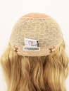 Woman Wig, 100% Hantied in Theatre lace, Human Hair 30cm (121gr), color Light Blonde