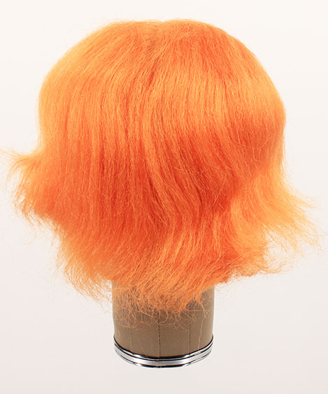 Woman Wig, 100% Hantied in Film lace, Yak Hair 17cm (141gr), color Orange