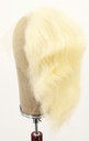 Woman Wig, Back wefted Front Hantied  in Theatre lace, Yak Hair 30cm (146 gr), color White