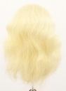 Woman Wig, Back wefted Front Hantied  in Theatre lace, Yak Hair 30cm (146 gr), color White