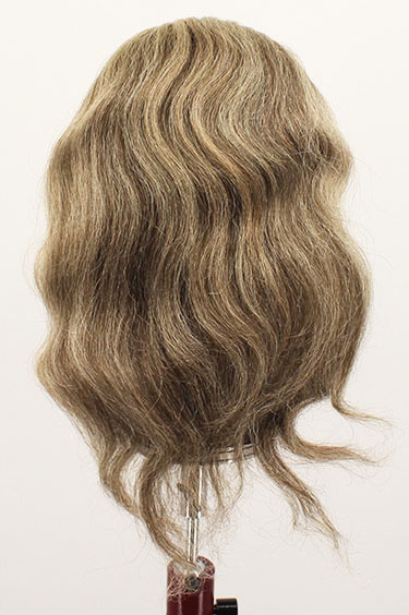 Woman Wig, 100% Hantied in Theatre Lace, Yak Hair 40cm (117gr), color Light Grey