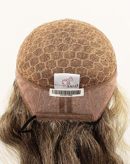 Woman Wig, 100% Hantied in Theatre Lace, Yak Hair 40cm (117gr), color Light Grey