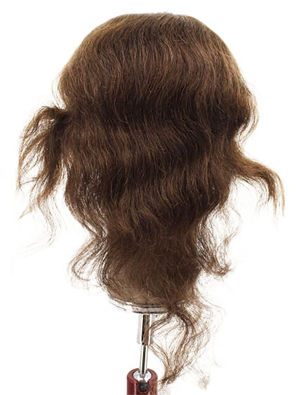Woman Wig, 100% Hantied in Theatre Lace, Yak Hair 25cm (112gr), color Brown