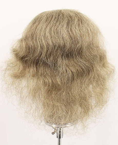 Woman Wig, 100% Hantied in Hard Front, Yak Hair 58cm (138gr), color Grey