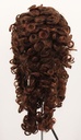 Woman Wig, Back wefted Front Hantied in Theatre Lace, Human Hair 18cm (312gr), color Light Brown