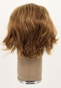 Man Wig, Back wefted Front Hantied in Theatre Lace, Human Hair 15-30cm (102gr), color Light Blonde