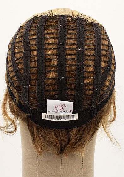 Man Wig, Back wefted Front Hantied in Theatre Lace, Human Hair 15-30cm (102gr), color Light Blonde