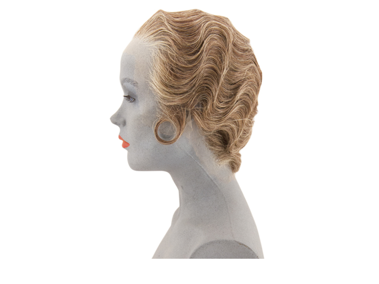 ATB Lady Hairstyle with Marcel Waves 1926, Human Hair