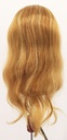 Woman Wig, 100% Hantied in Film Lace, Human Hair 45cm (115gr), color Light Blonde