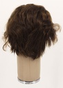 Man Wig, Back wefted Front Hantied in Theatre Lace, Human Hair 5-14cm (96gr), color Brown