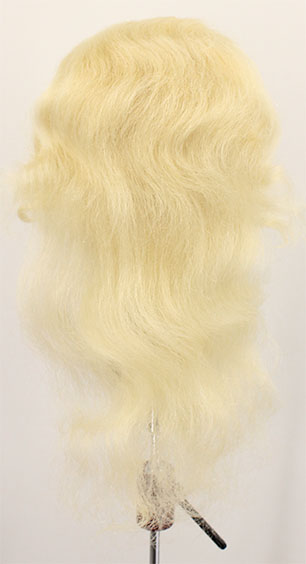 Woman Wig, 100% Hantied in Theatre Lace, Yak Hair 35cm (201gr), color White