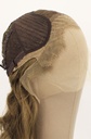 Woman Wig, Back wefted Front Hantied in Theatre Lace, Human Hair 15-45cm (164gr), color Dark Blonde
