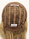 Woman Wig, Back wefted Front Hantied in Theatre Lace, Human Hair 20-37cm (151gr), color Ash Blond