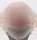 ATB LENGAR Silicone Bald Wig with fringe of hair