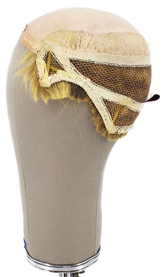 Man Wig, Full wefted in Catton Lace, Human Hair 6cm (45gr), color Brown