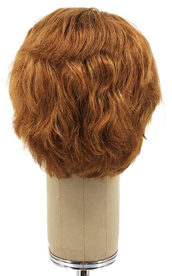 Man Wig, 100% Full Hantied in Theatre lace, Human Hair 7-16cm (59gr), color Brown