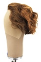 Man Wig, Back wefted front hantied in Theatre Lace front, Human Hair 5-13cm (106gr), color Light Brown