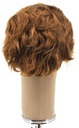 Man Wig, Back wefted front hantied in Theatre Lace front, Human Hair 5-13cm (106gr), color Light Brown
