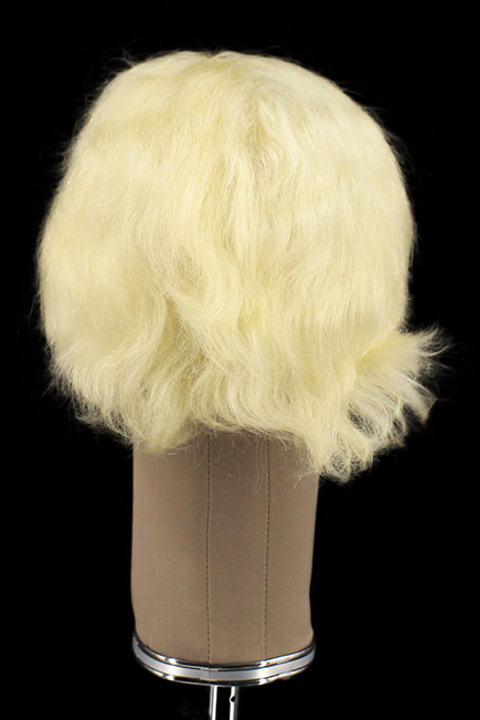 Man Wig, 100% Full Hantied in Hard Front, Yak Hair 10cm (51gr), color White