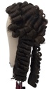 Man Wig, Back wefted Front Hantied in Theatre Lace, Yak Hair (284 gr), color Dark Brown