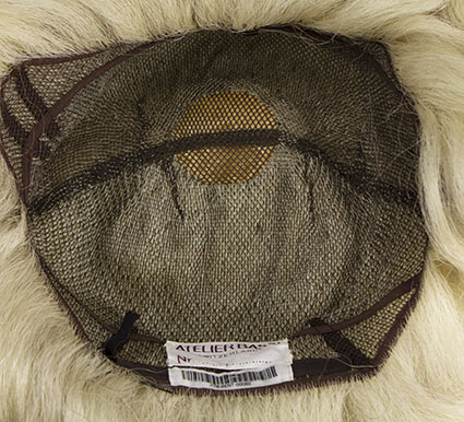 Man Wig, 100% Hantied in Hard Front, Yak Hair (240gr),style, color White