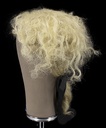 Man Wig, full Wefted in Theatre Lace, Yak Hair 25cm (103gr), color Grey