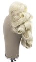 Woman Wig, Back wefted Front Hantied  in Theatre lace, Yak Hair (194 gr), style,  color Light Grey